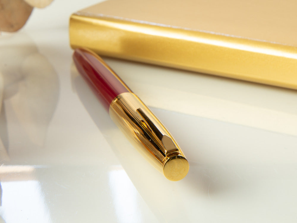 Aurora Duo-Cart Fountain Pen, Resin, Gold Trim, DC57-DXM