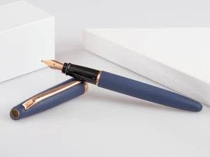 Aurora Style Fountain Pen, Resin, Rose gold trim, E20PB