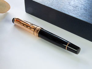 Aurora Optima Decò Fountain Pen, Resin, Rose gold cap and trim, G13-CDN