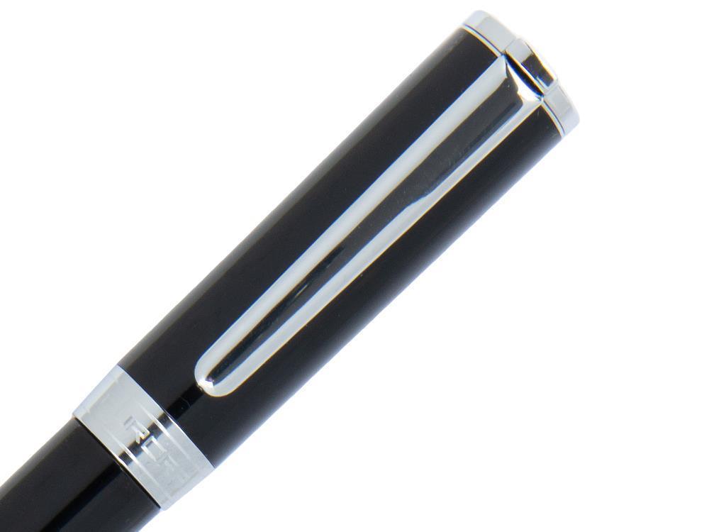 Aurora TU Fountain Pen - Black Resin - Chromed - T11N