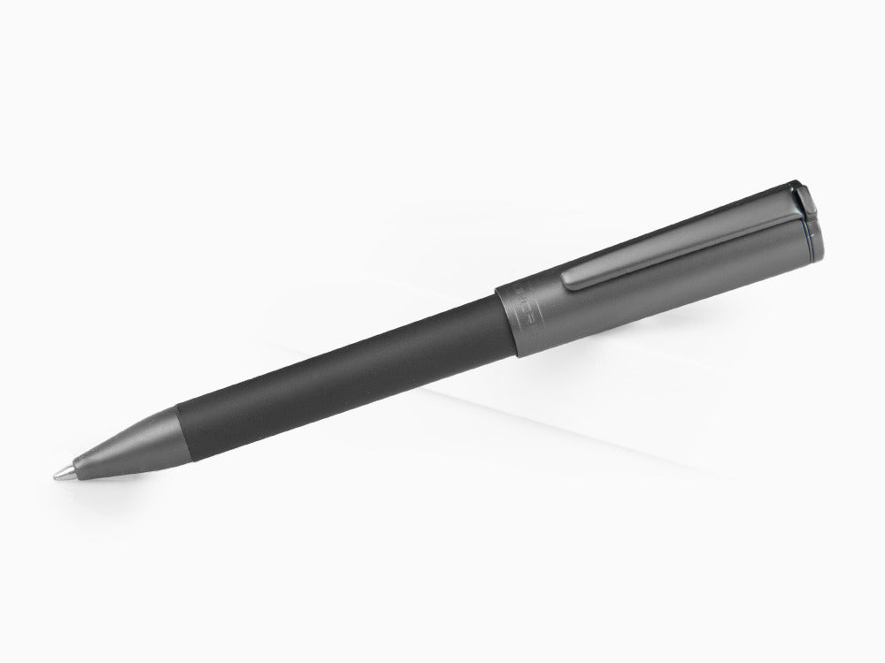 Aurora TU Full Metal Black Ballpoint pen, Resin, Ruthenium trim, Black, T30_CRN