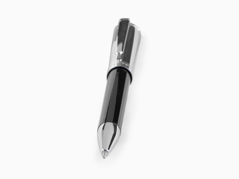 Aurora TU Ballpoint Pen - Black Resin - Chromed - T31CN