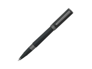 Aurora TU Full Black Rollerball pen, Resin, Ruthenium trim, Black, T70-RN