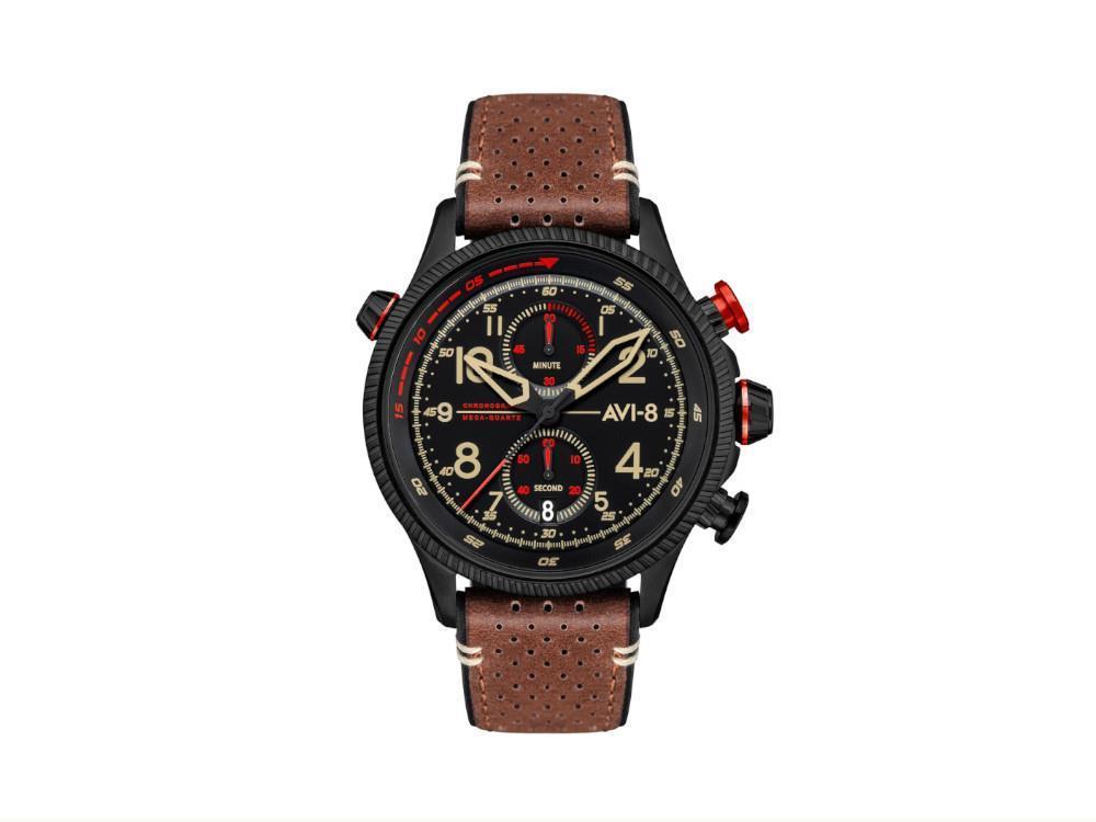 AVI-8 Hawker Hunter Duke Chronograph Tangmere Quartz Watch, Black, AV-4080-04