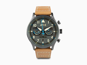 AVI-8 Hawker Hurricane Carey Dual Time Orissa Quartz Watch, 43 mm, AV-4088-04