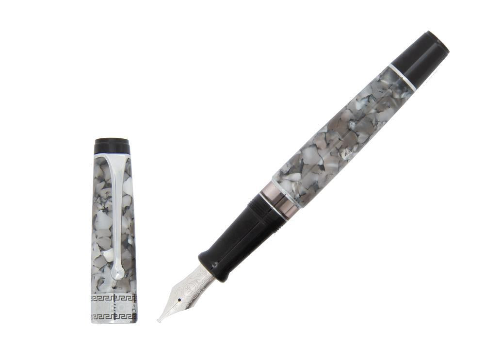 Aurora Optima Fountain Pen, Auroloide, Grey, 996CG