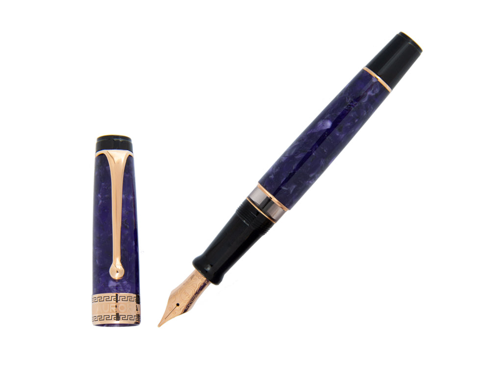 Aurora Optima Fountain Pen, Auroloide, Rose Gold PVD, 996-VI