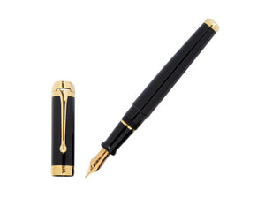 Aurora Talentum Big Fountain Pen, Resin, Gold trim, D12N