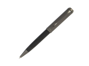 Aurora Talentum Full Metal Black Ballpoint pen, Resin, Black, Ruthenium, D30-CRN