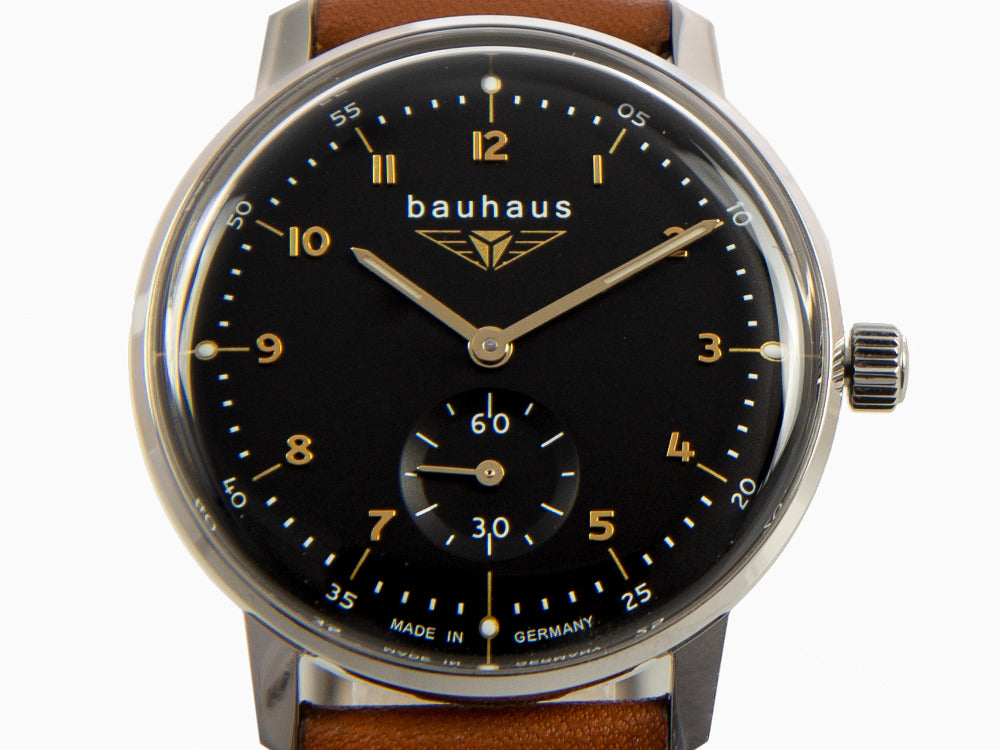 Bauhaus Quartz Watch, Black, 36 mm, 2037-2