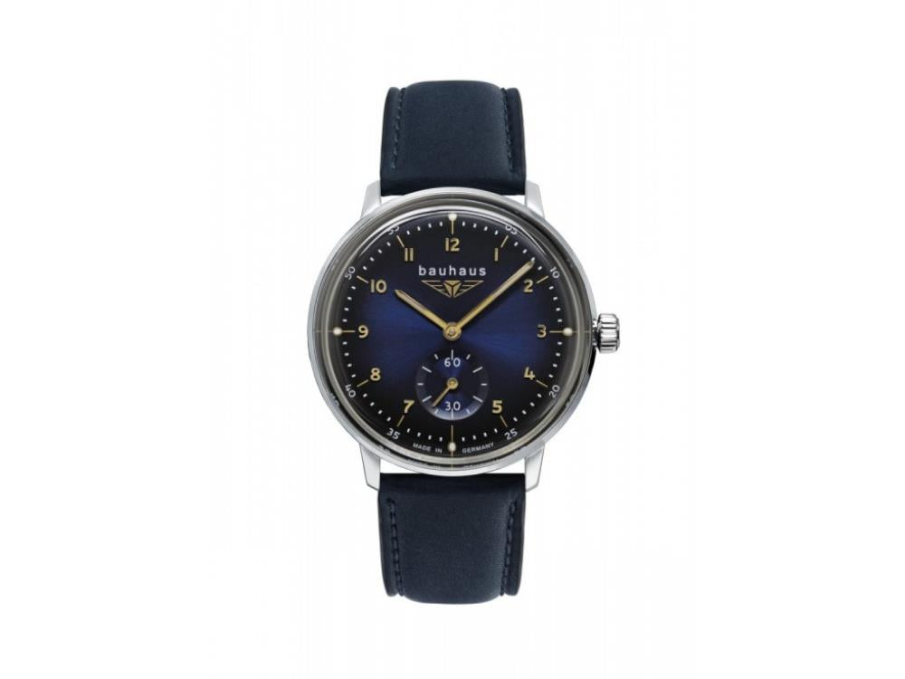 Bauhaus Quartz Watch, Blue, 36 mm, 2037-3