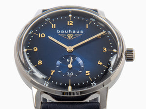 Bauhaus Quartz Watch, Blue, 36 mm, 2037-3