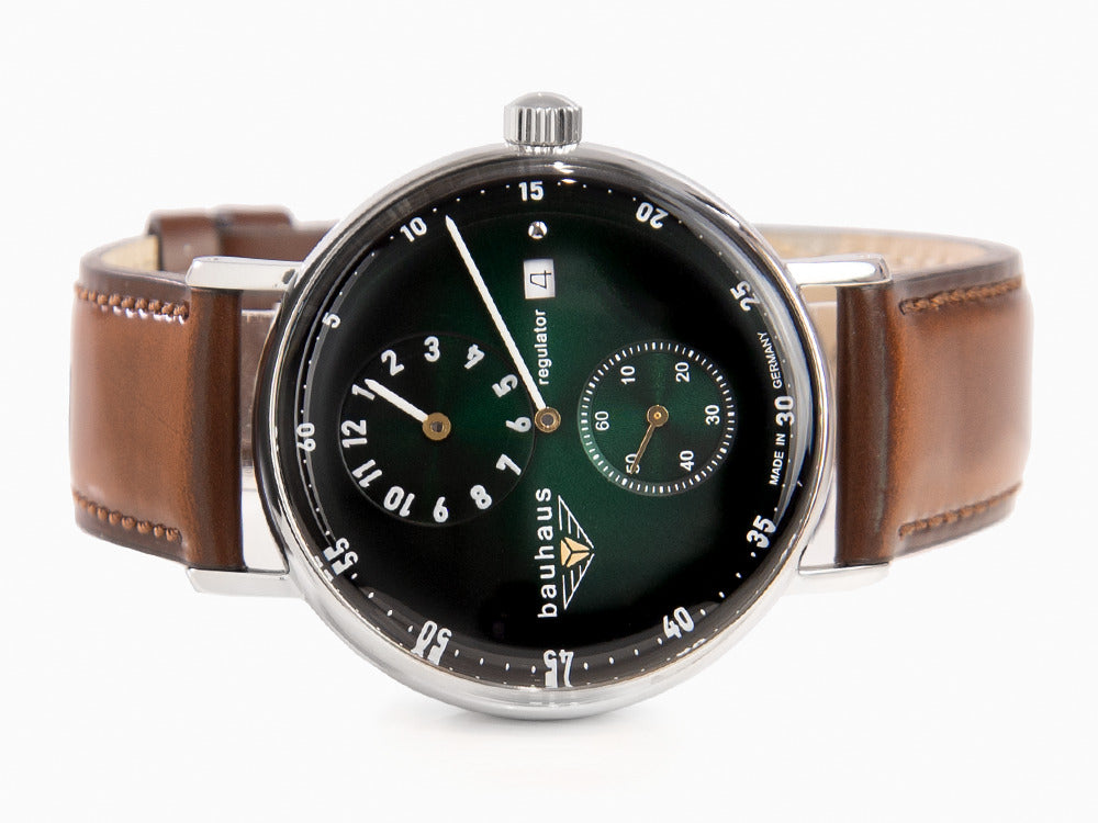 Bauhaus  Automatic Watch, Green, 41 mm, Day, 2126-4