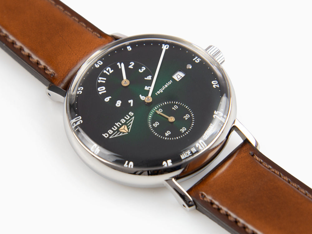 Bauhaus  Automatic Watch, Green, 41 mm, Day, 2126-4