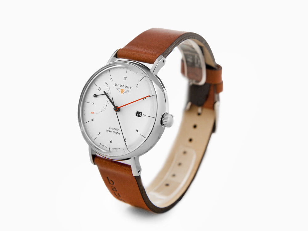 Bauhaus Automatic Watch, White, 41 mm, Day, 2160-1