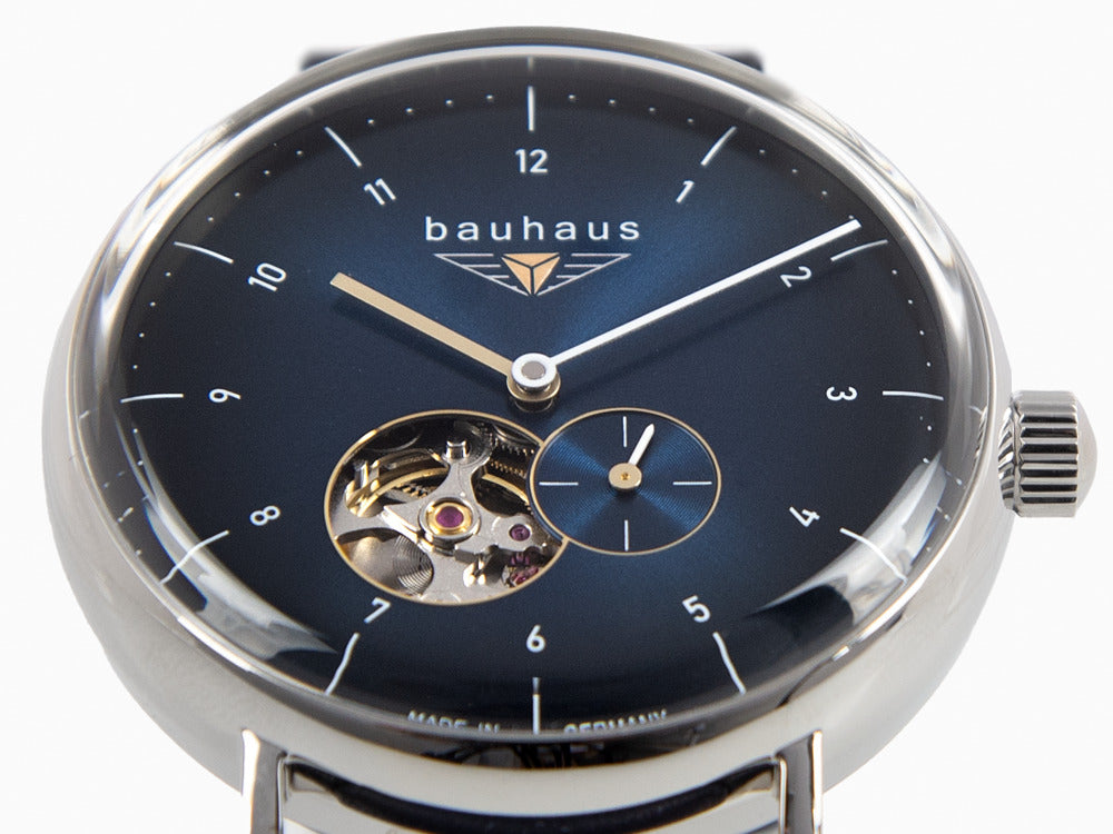 Bauhaus Automatic Watch, Blue, 41 mm, 2166-3