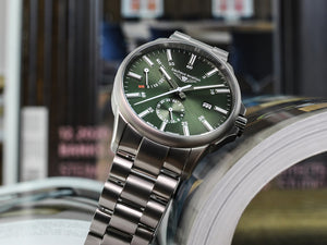 Bauhaus Aviation Automatic Watch, Titanium, Green, 42 mm, Day, 2860M-4