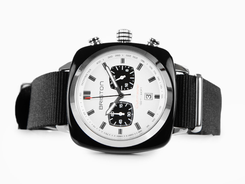 Briston Clubmaster Sport Quartz Watch, White, 42 mm, 17142.SA.BS.2.NB