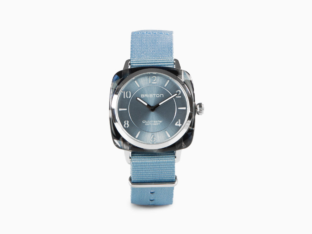Briston Clubmaster Chic Quartz Watch, Acetate, Blue, 36 mm, 21536.SA.UB.25.NIB