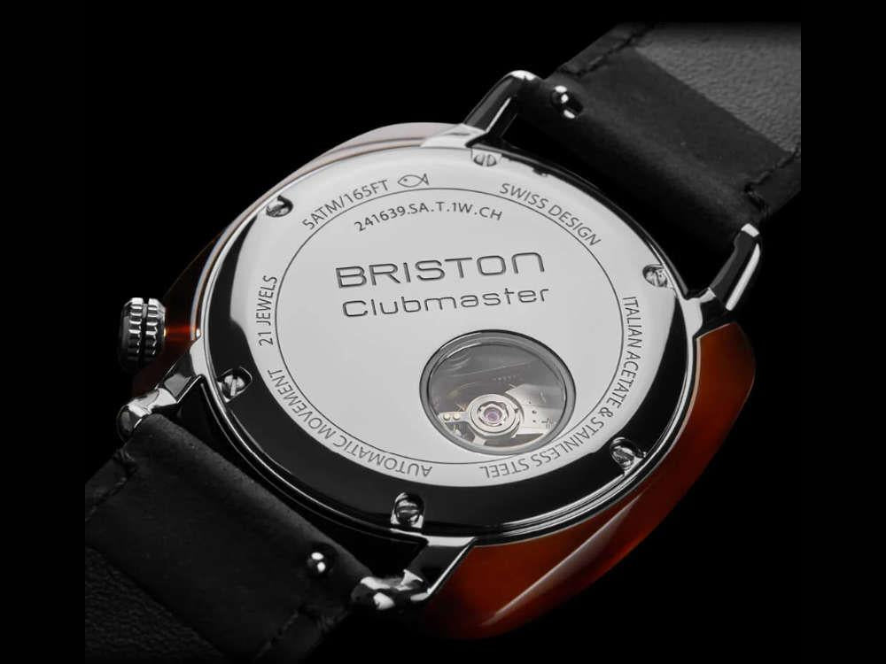 Briston Clubmaster Legend Small Second Automatic Watch, 39mm 241639.SA.T.2B.CH