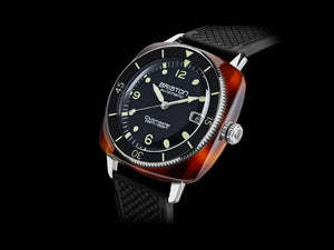 Briston Clubmaster Legend Diver Automatic Watch, Black, 40 mm, 241740.SA.T.1.FB