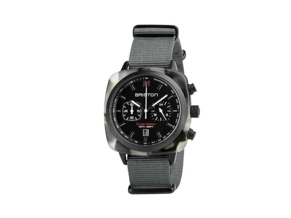 Briston Clubmaster Sport Quartz Watch, Black, 42 mm, 18142.PBAM.GTS.3.NG