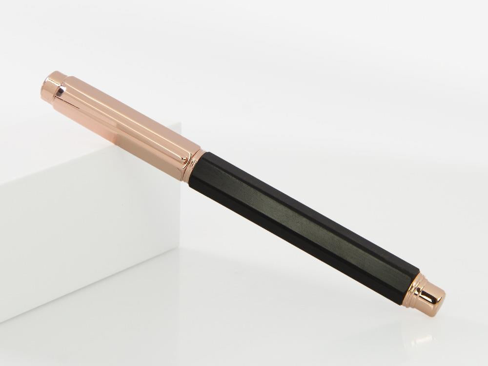 Caran d´Ache Varius Ebony Fountain Pen, PVD Rose Gold, Brown, 4490.142