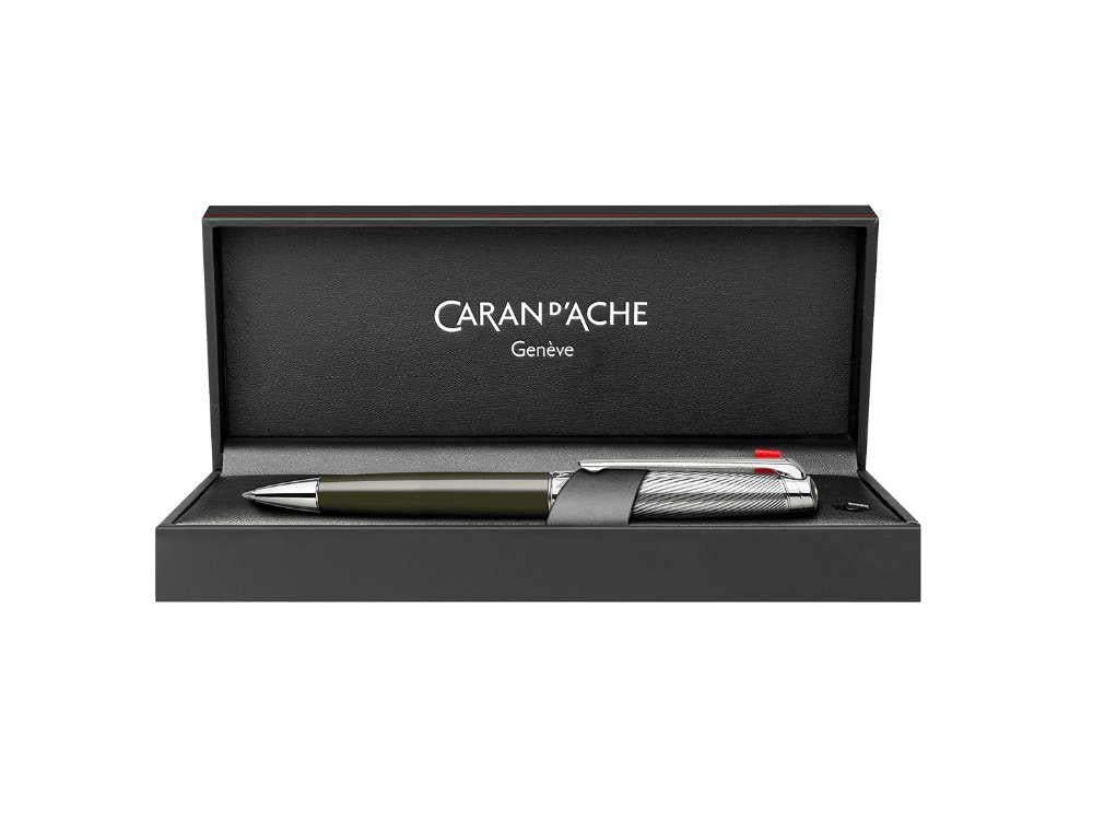 Caran d'Ache Léman Terre d’Ombre Ballpoint pen, Lacquer, Green, 4789.016,