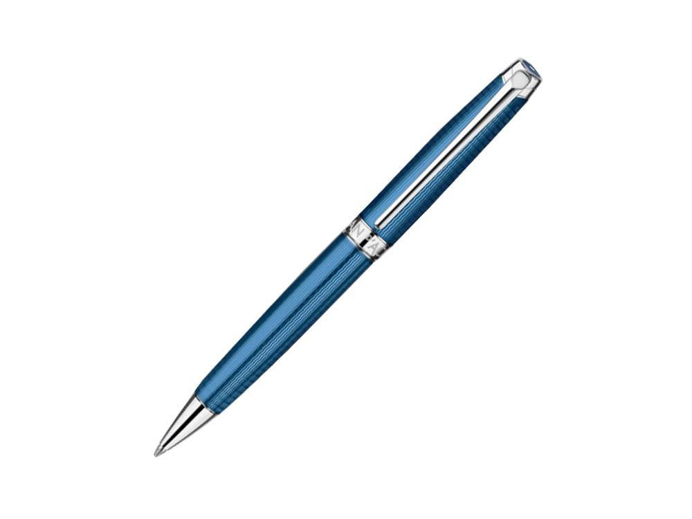 Caran d´Ache Léman Grand Bleu Ballpoint pen, Lacque, Rhodium Trims, 4789.168