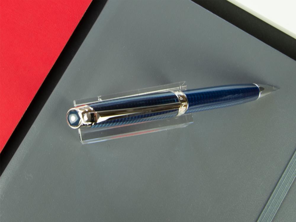 Caran d´Ache Léman Grand Bleu Ballpoint pen, Lacque, Rhodium Trims, 4789.168