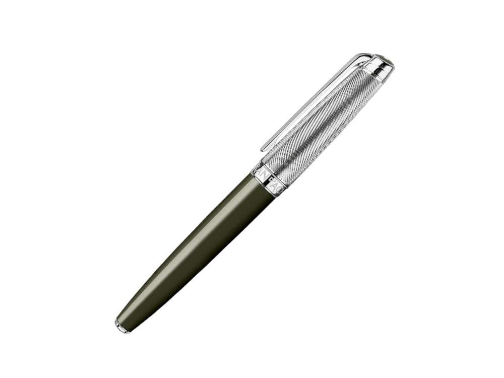 Caran d'Ache Léman Terre d’Ombre Fountain Pen, Lacquer, Green, 4799.016