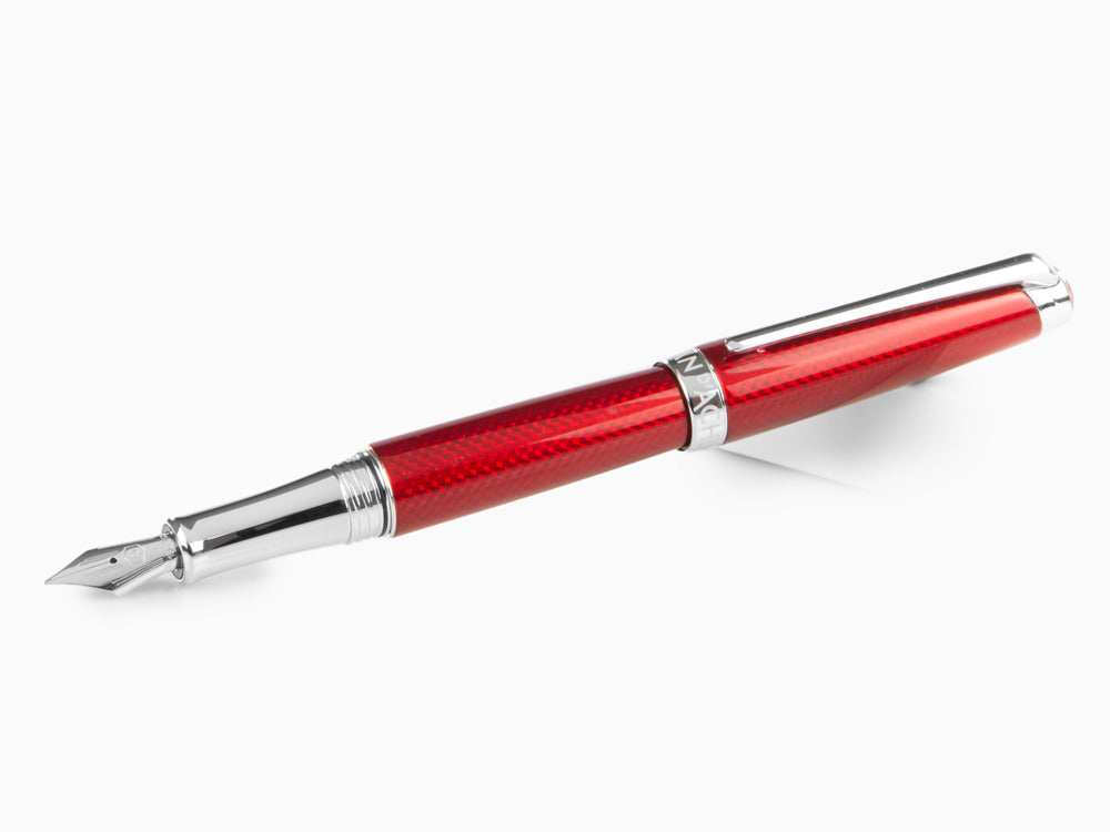 Caran d´Ache Léman Rouge Carmin Fountain Pen, Red, Rhodium, 4799.580