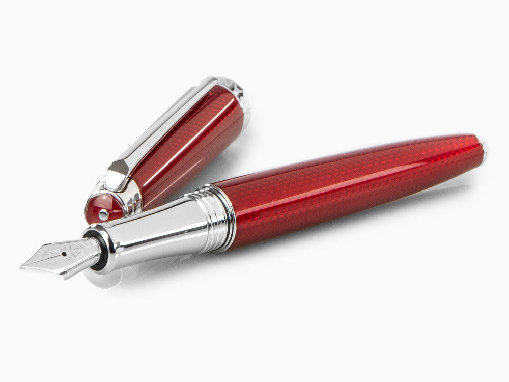 Caran d´Ache Léman Rouge Carmin Fountain Pen, Red, Rhodium, 4799.580