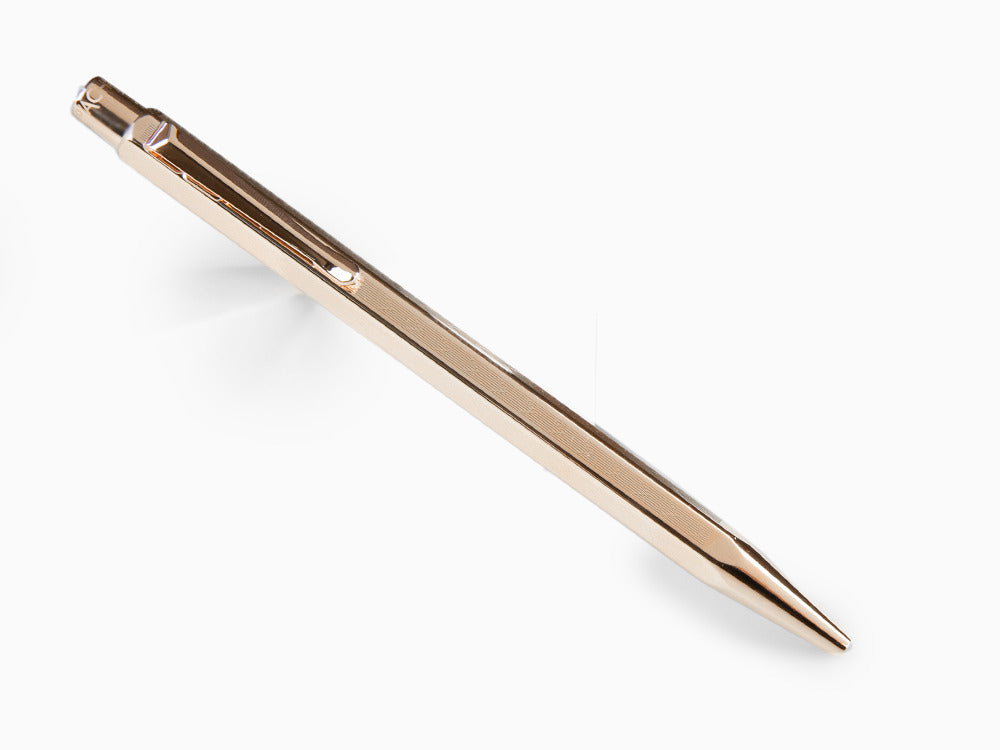 Caran d´Ache Ecridor Chevron Ballpoint pen, Brass, Rose Gold, 898.207