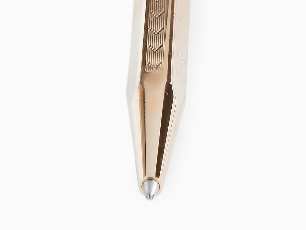 Caran d´Ache Ecridor Chevron Ballpoint pen, Brass, Rose Gold, 898.207