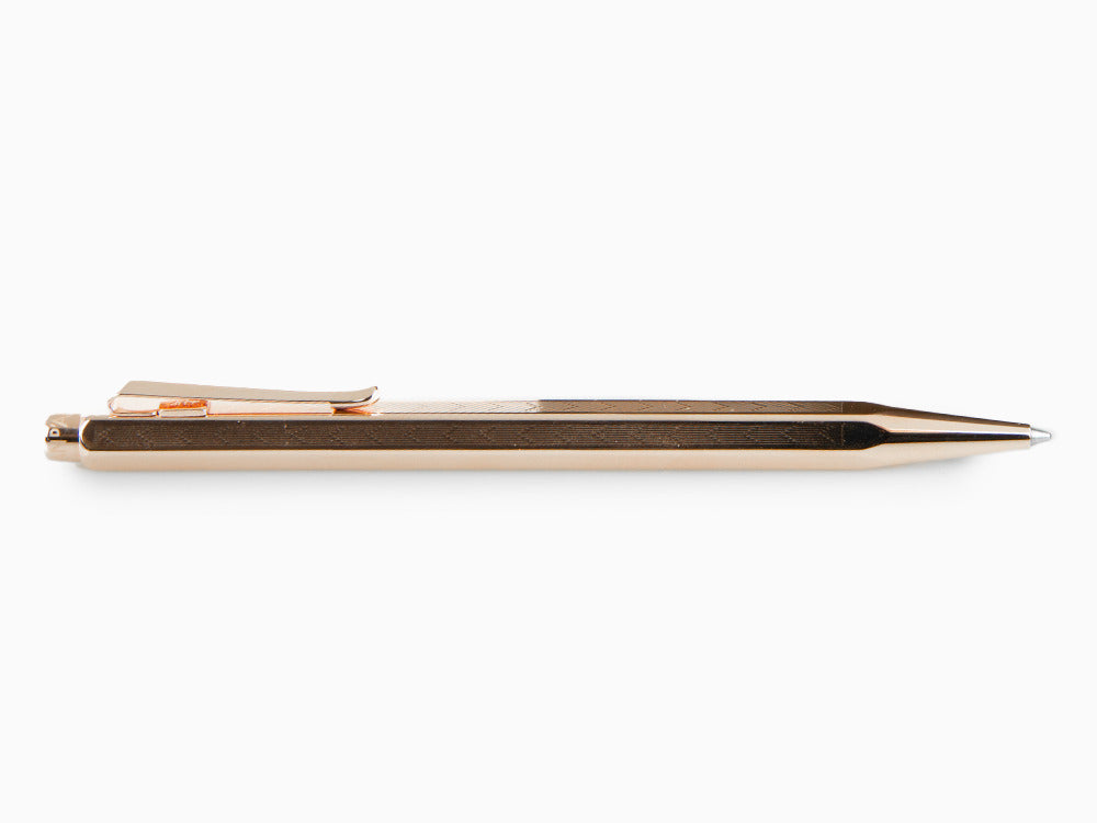 Caran d´Ache Ecridor Chevron Ballpoint pen, Brass, Rose Gold, 898.207