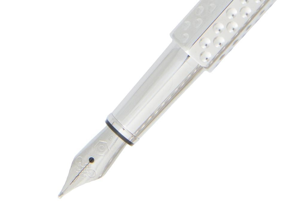 Caran d´Ache Ecridor Golf Fountain Pen, Palladium, Silver, 958.516