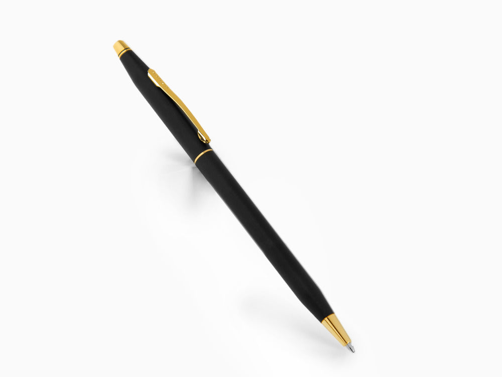 Cross Classic Century Ballpoint pen, 23K Gold Trim, Black, 2502