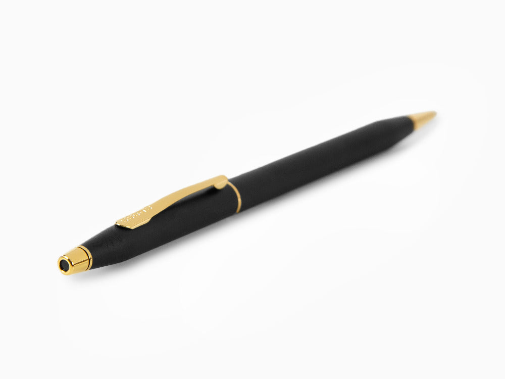 Cross Classic Century Ballpoint pen, 23K Gold Trim, Black, 2502