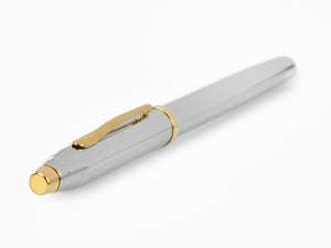 Cross Century II Medalist Rollerball pen, Chrome, Silver, 23K Gold plated