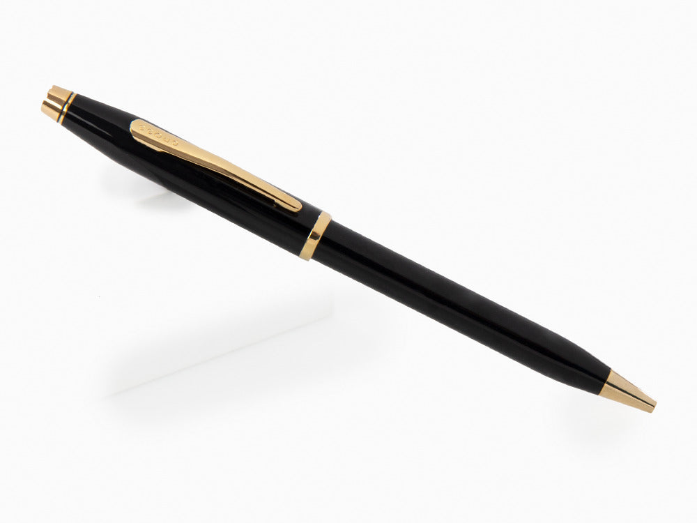 Cross Century II Ballpoint Pen - Black Lacquer & Gold