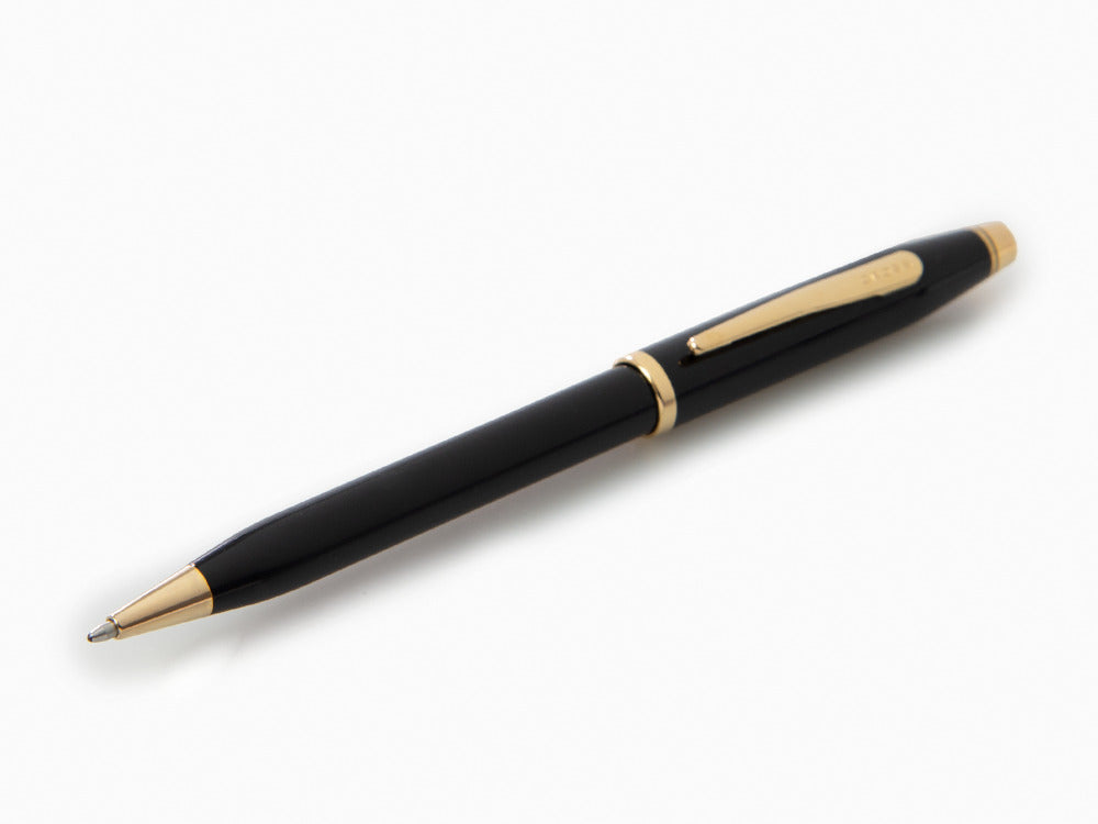 Cross Century II Ballpoint Pen - Black Lacquer & Gold