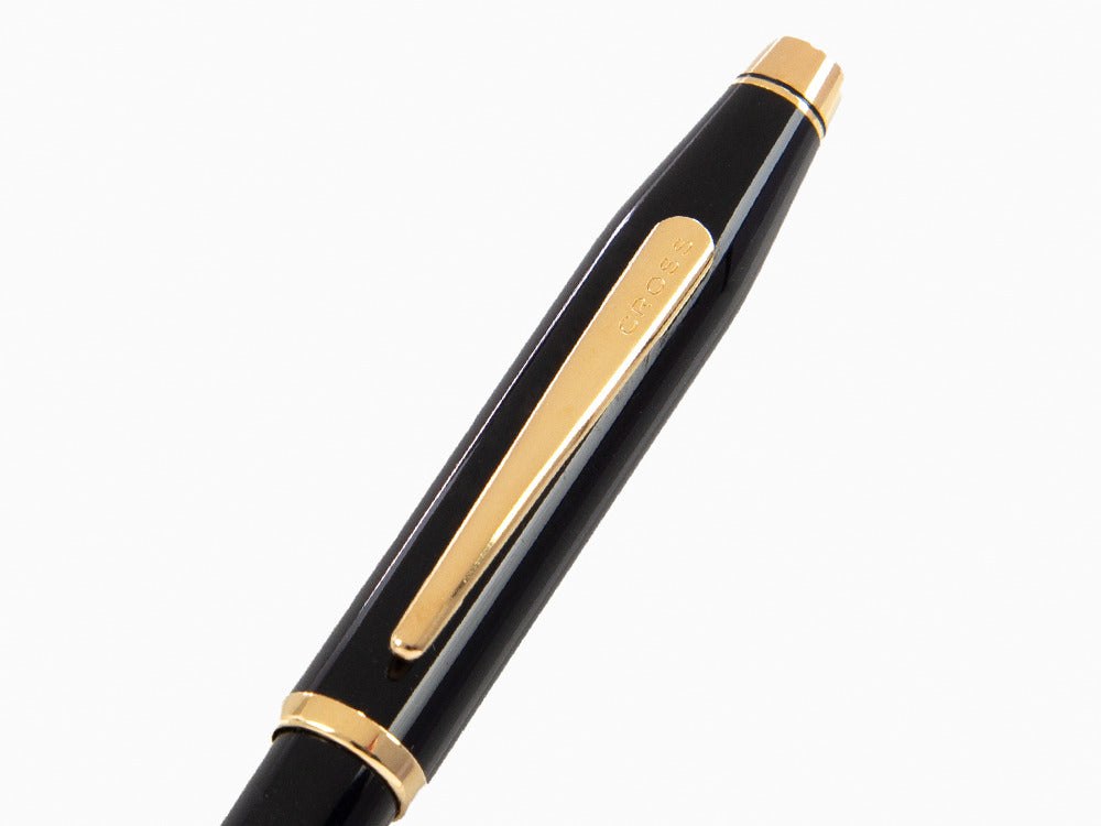 Cross Century II Ballpoint Pen - Black Lacquer & Gold