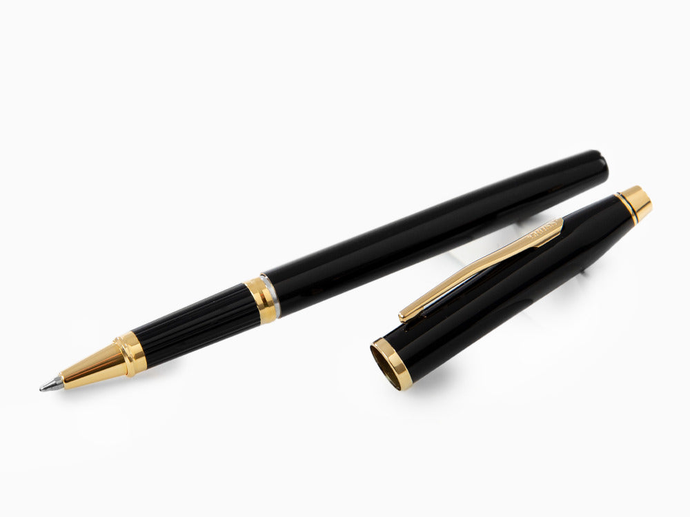 Cross Century II Rollerball pen, Lacquer, Black, 23K Gold plated, 414-1