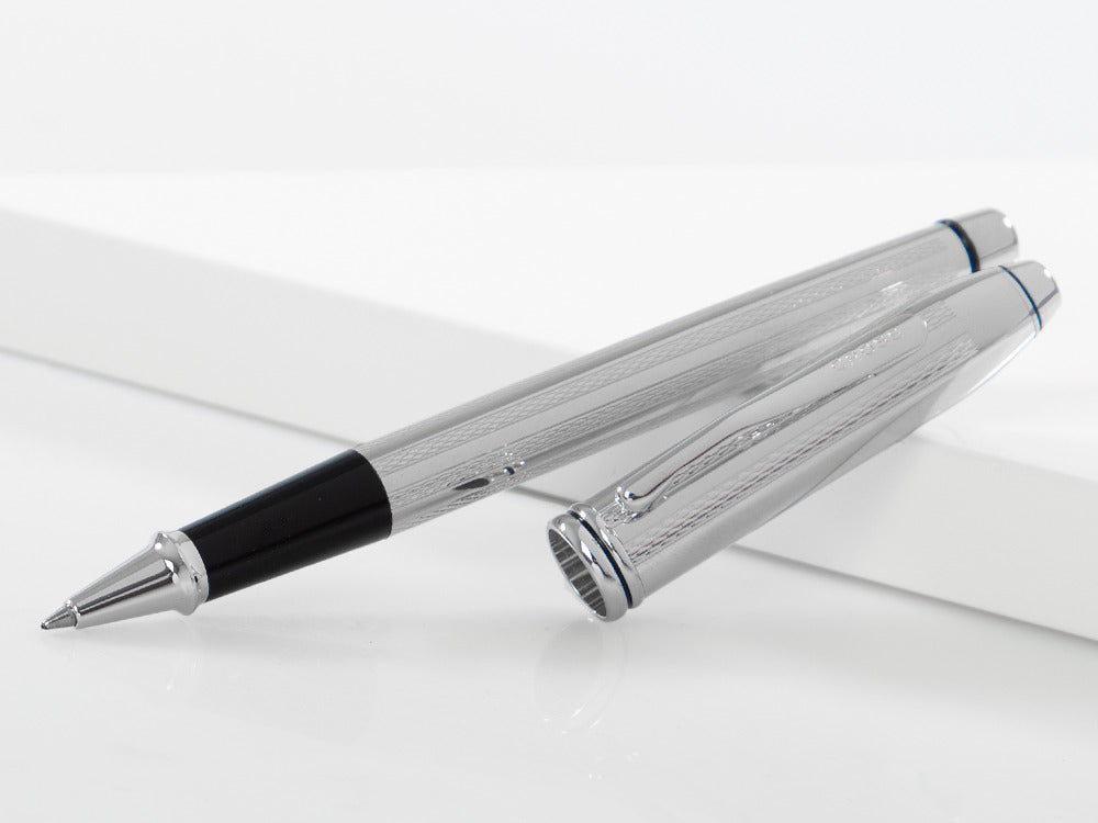 Cross Townsend Rollerball pen, Platinum, Silver, Polished, Resin, AT0045-1