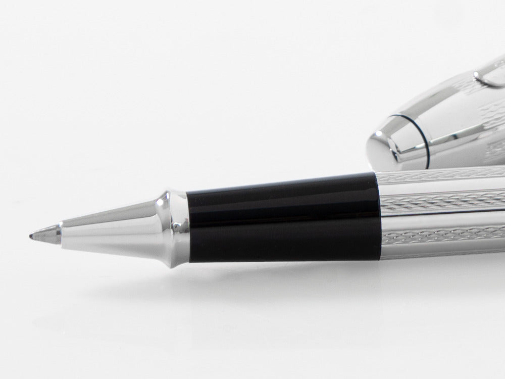 Cross Townsend Rollerball pen, Platinum, Silver, Polished, Resin, AT0045-1