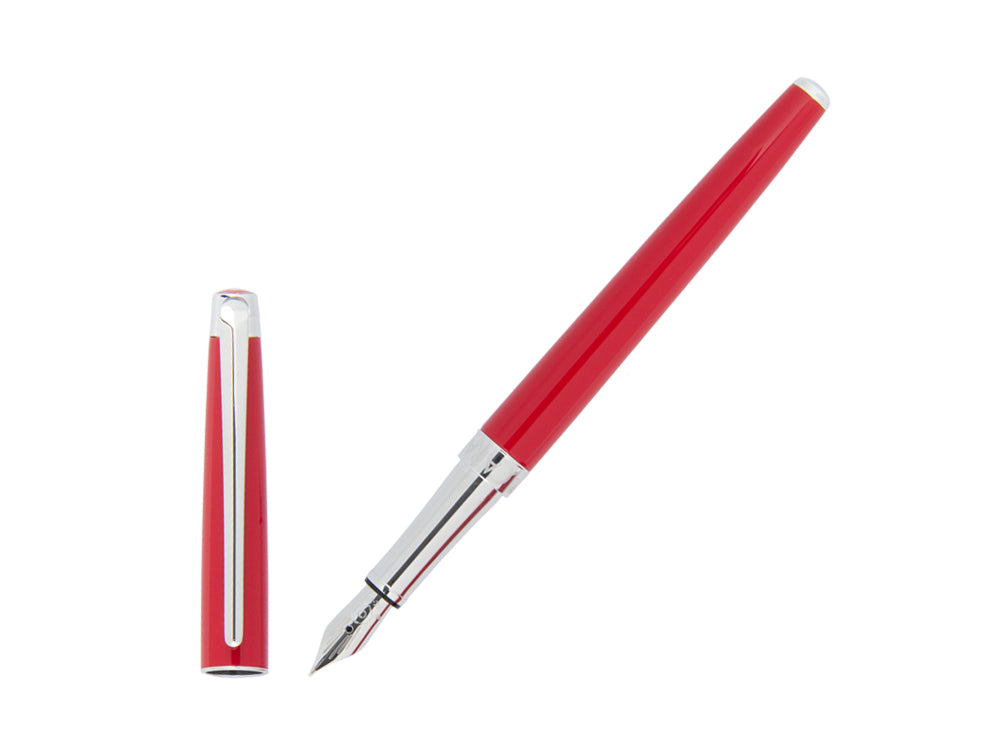 Caran d´Ache Léman Slim Scarlet Red Fountain Pen, Lacquer, 4791.770