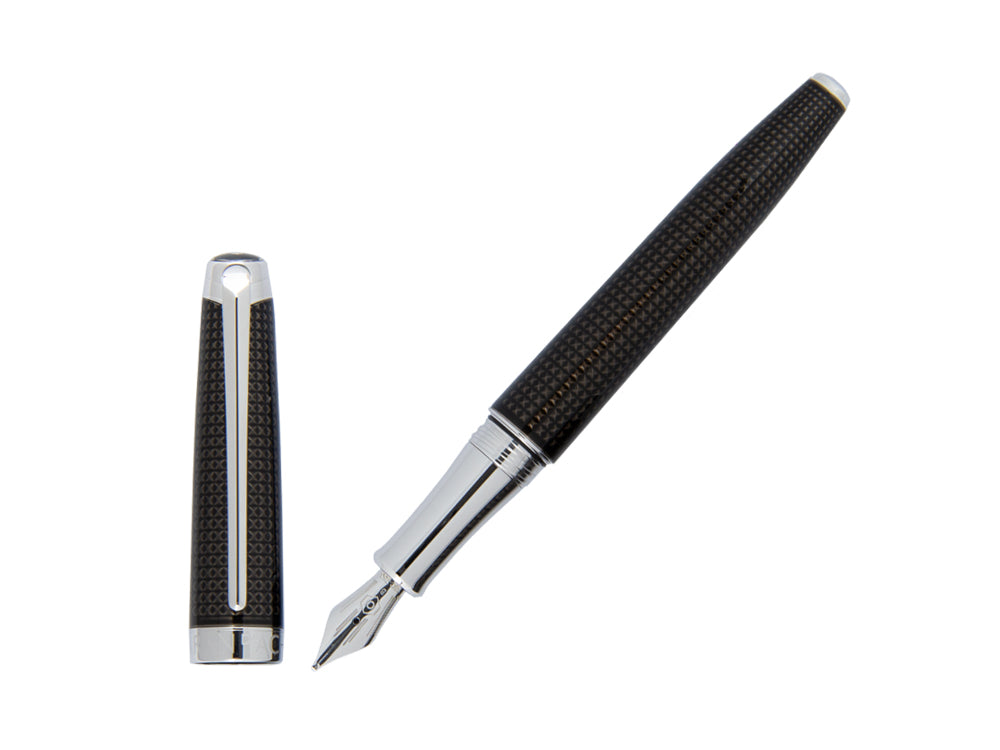 Caran d´Ache Léman de Nuit Fountain Pen, Black Lacquer, Black, 4799.019