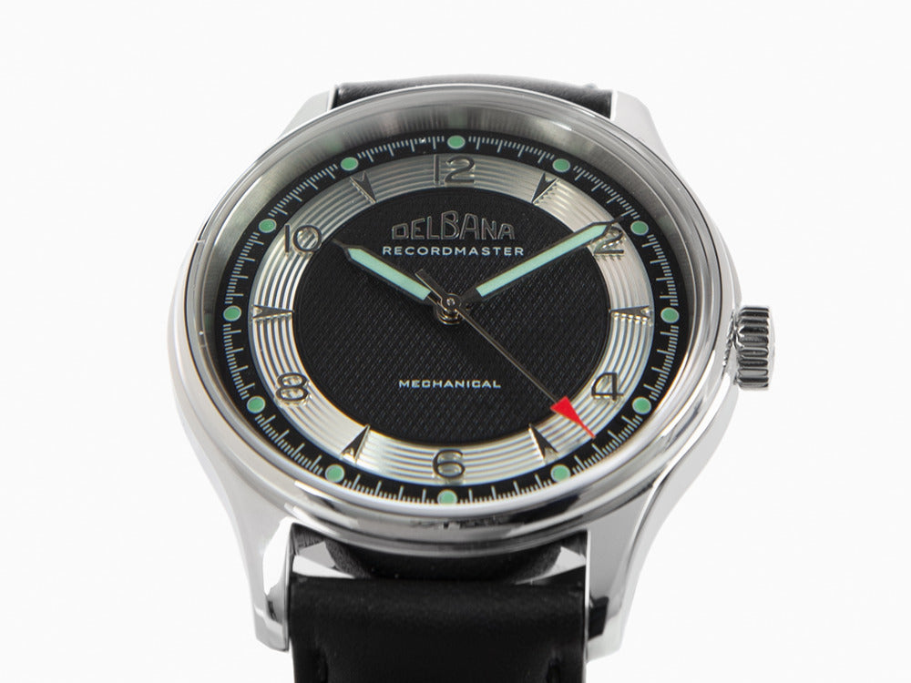 Delbana Classic Recordmaster Mechanical Watch, Black, 40 mm, 41601.748.6.034