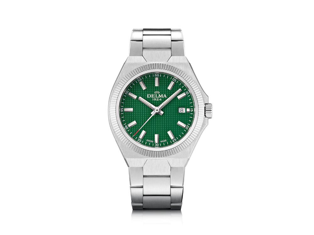 Delma Midland Quartz Watch, Green, 40.5 mm, 41701.742.6.141